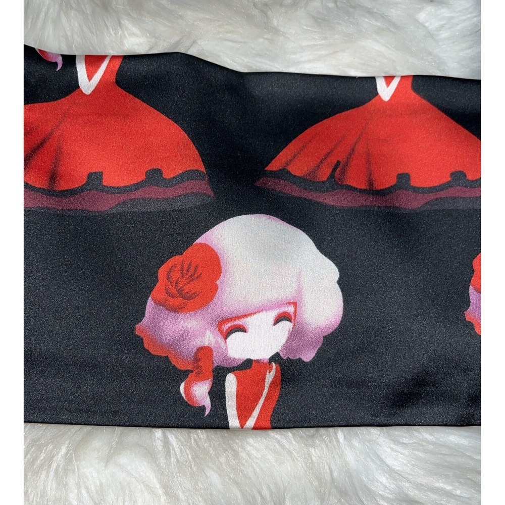Ladies‎ In Red Dress Scarf Glam Fashionista Rectangle Whimsical - Picture 6 of 6